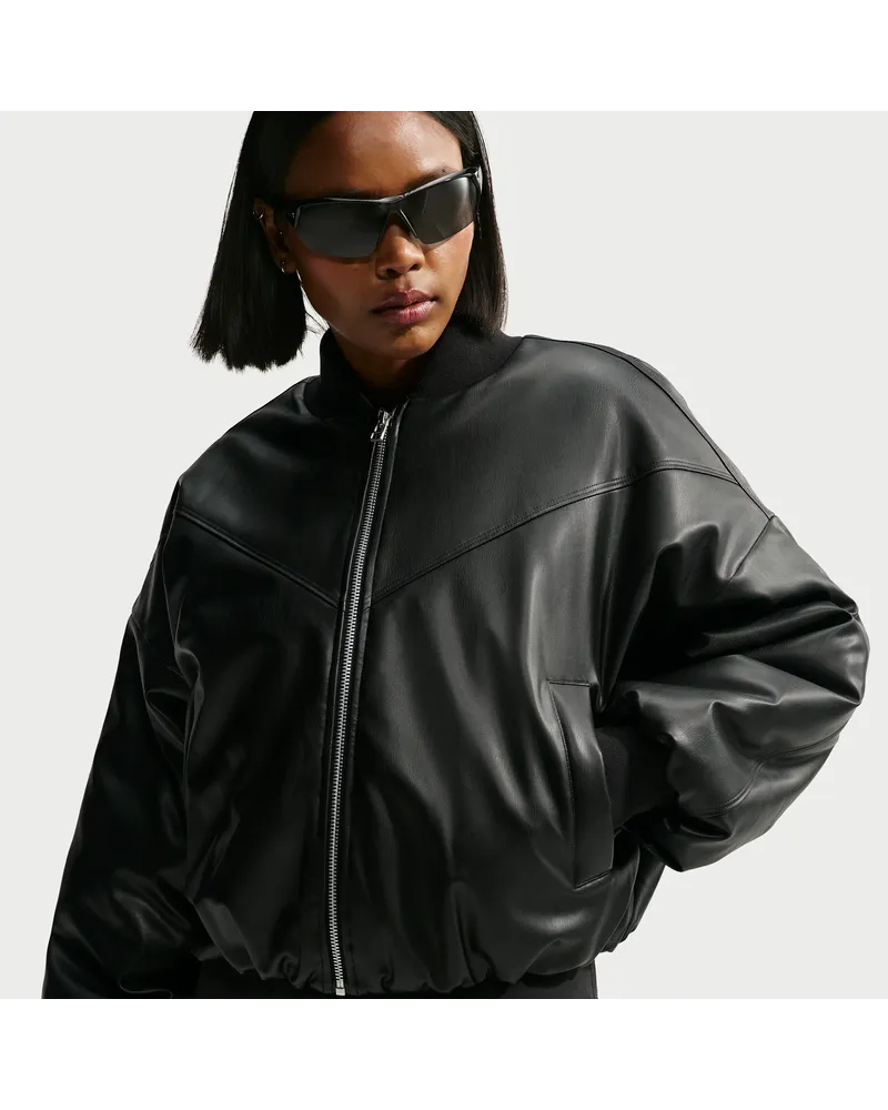 Nike Therma-FIT Bomberjacke (Damen) - Schwarz Schwarz