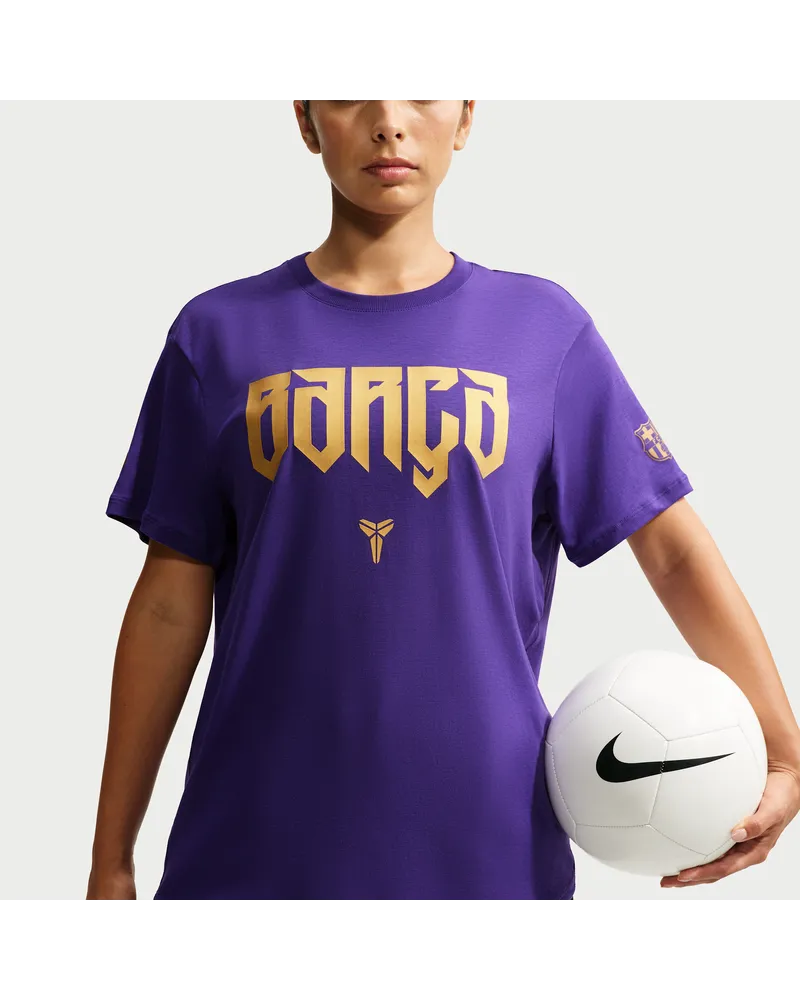 Nike FC Barcelona One Away  Dri-FIT lockeres Fußballoberteil (Damen) - Lila Lila