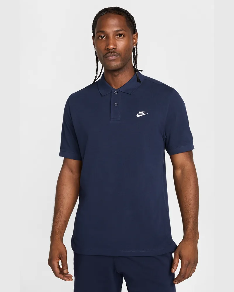 Nike Club Kurzarm-Poloshirt für Herren - Blau Blau