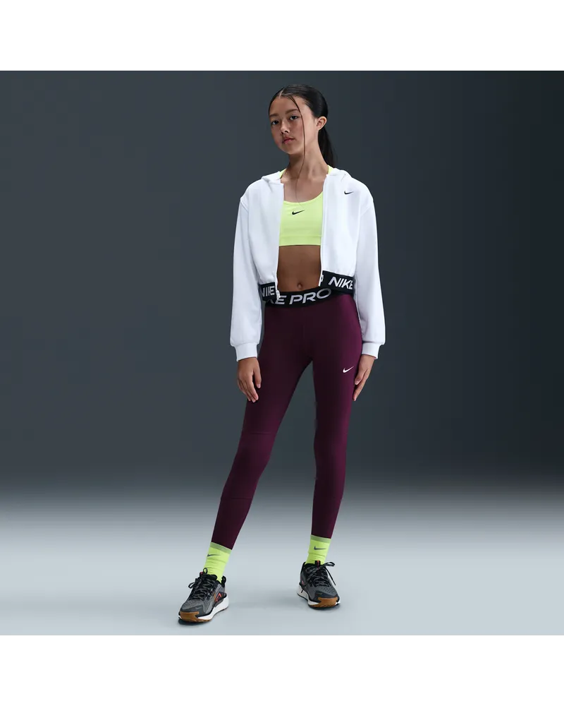 Nike Pro Dri-FIT Leggings für ältere Kinder (Mädchen) - Rot Rot