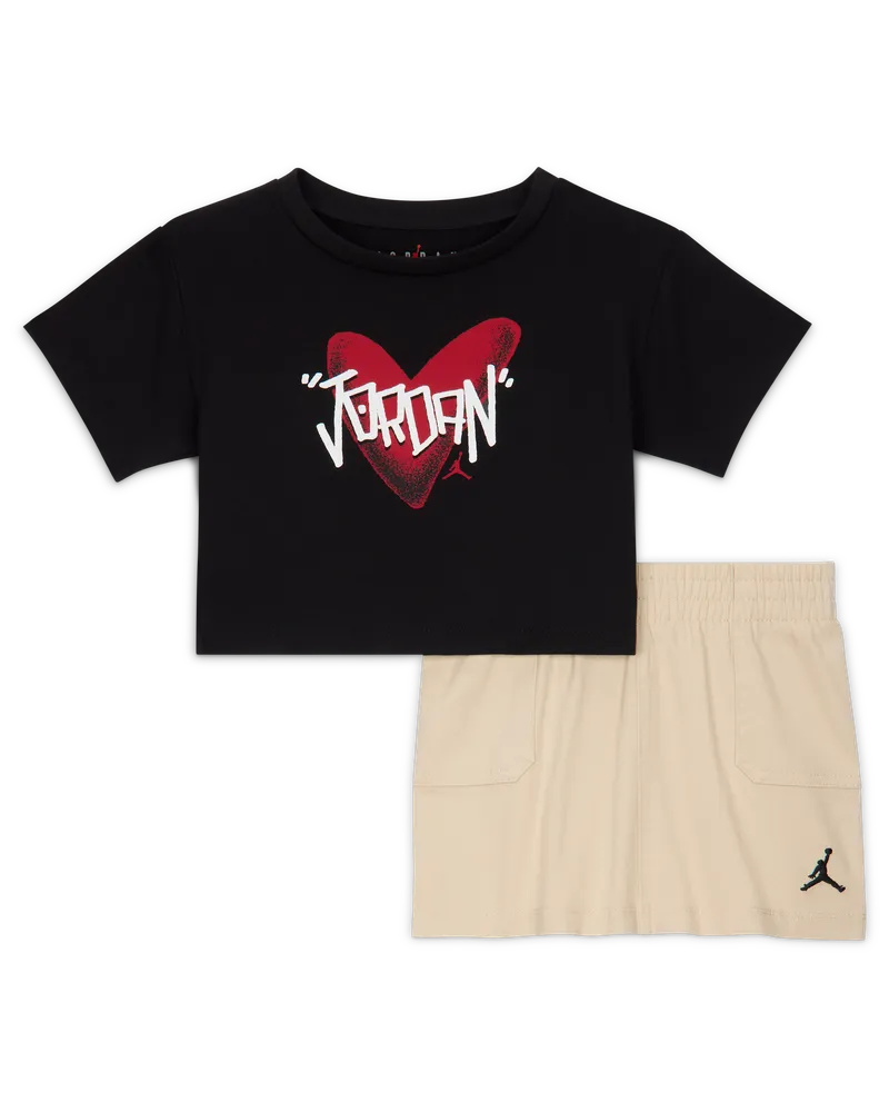 Jordan 2-teiliges Rock-Set I Heart Jordan (Babys) - Braun Braun