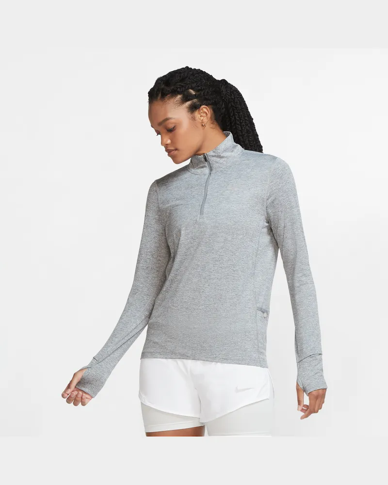 Nike Laufoberteil mit Halbreißverschluss für Damen - Grau Grau