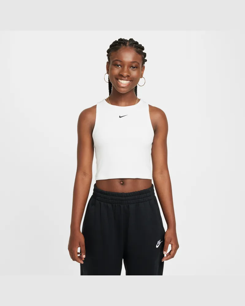 Nike Sportswear geripptes Tanktop (Mädchen) - Weiß Weiß