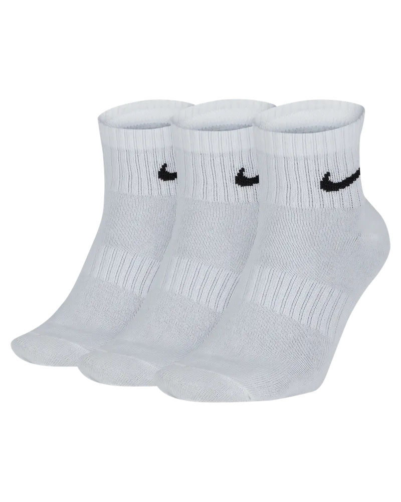 Nike Everyday Lightweight Trainings-Knöchelsocken (3 Paar) - Weiß Weiß