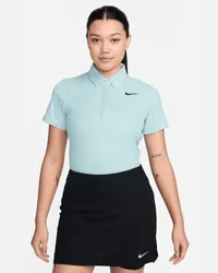 Nike Tour Dri-FIT-ADV-Kurzarm-Golf-Poloshirt für Damen - Blau Blau