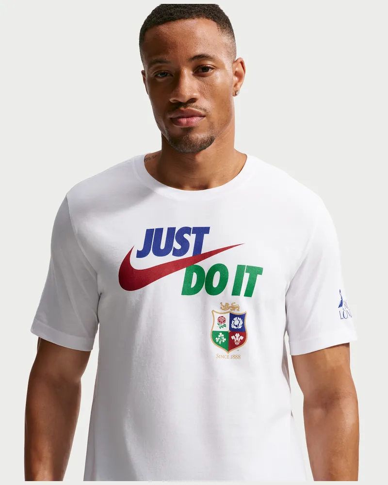 Nike British & Irish Lions Just Do It T-Shirt (Herren) - Weiß Weiß