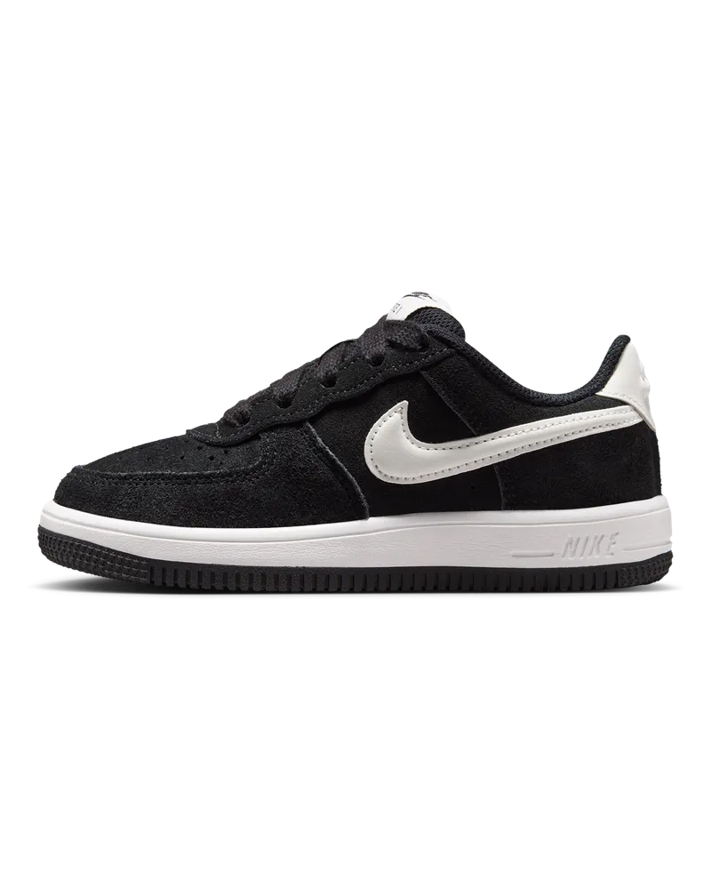Nike Force 1 Low Schuh (jüngere Kinder) - Schwarz Schwarz