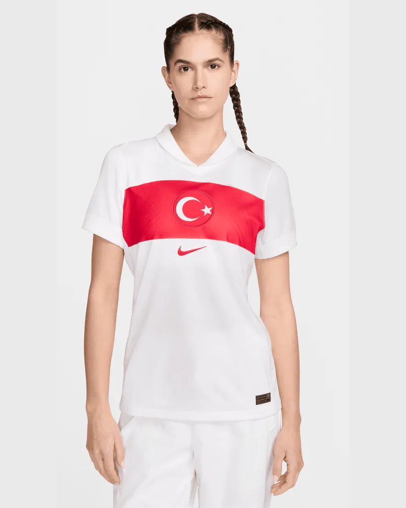 Nike Türkei 2024/25 Stadium Home  Replica Fußballtrikot mit Dri-FIT-Technologie (Damen) - Weiß Weiß