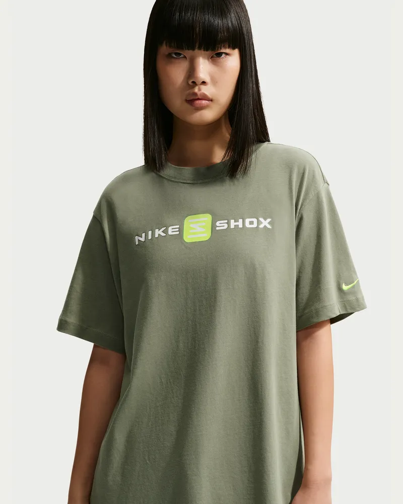 Nike T-Shirt mit Grafik für Damen - Grau Grau