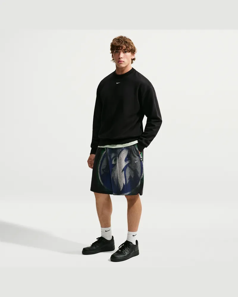 Nike Minnesota Timberwolves Standard Issue  Fleece-Basketballshorts für Herren - Schwarz Schwarz