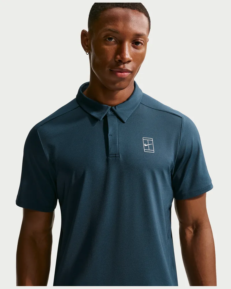 Nike Court Advantage Dri-FIT Tennis-Poloshirt (Herren) - Blau Blau