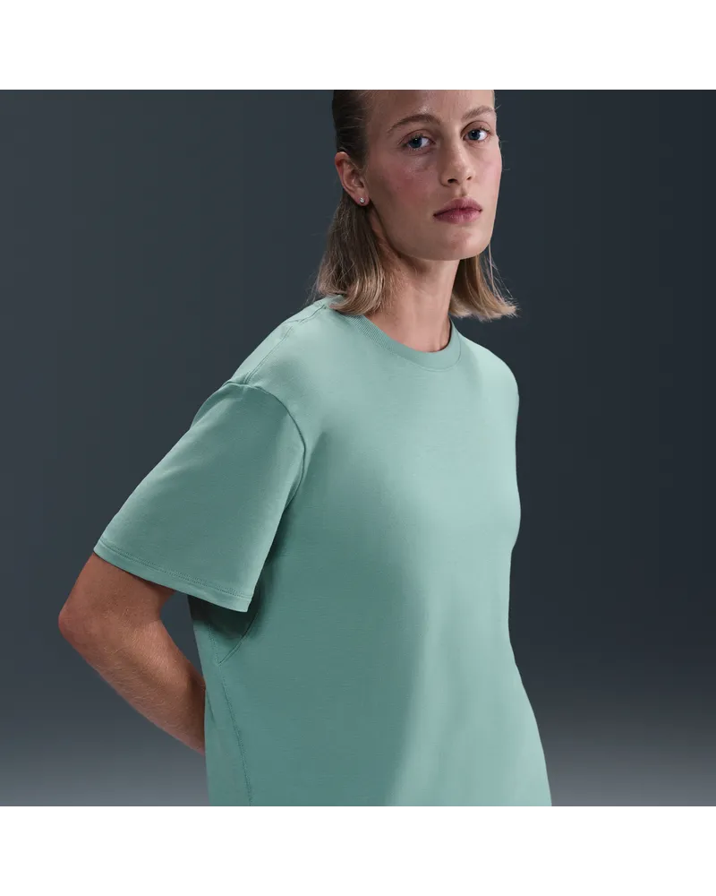 Nike One Relaxed Dri-FIT-Kurzarmshirt für Damen - Grün Grün