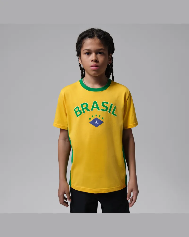 Jordan Brasilien T-Shirt mit Grafik (ältere Kinder) - Gelb Gelb