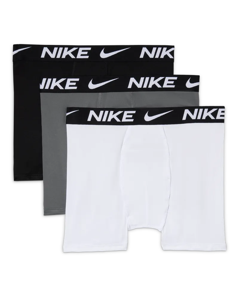 Nike Dri-FIT Solid Boxershorts (ältere Kinder, 3er-Pack) - Schwarz Schwarz