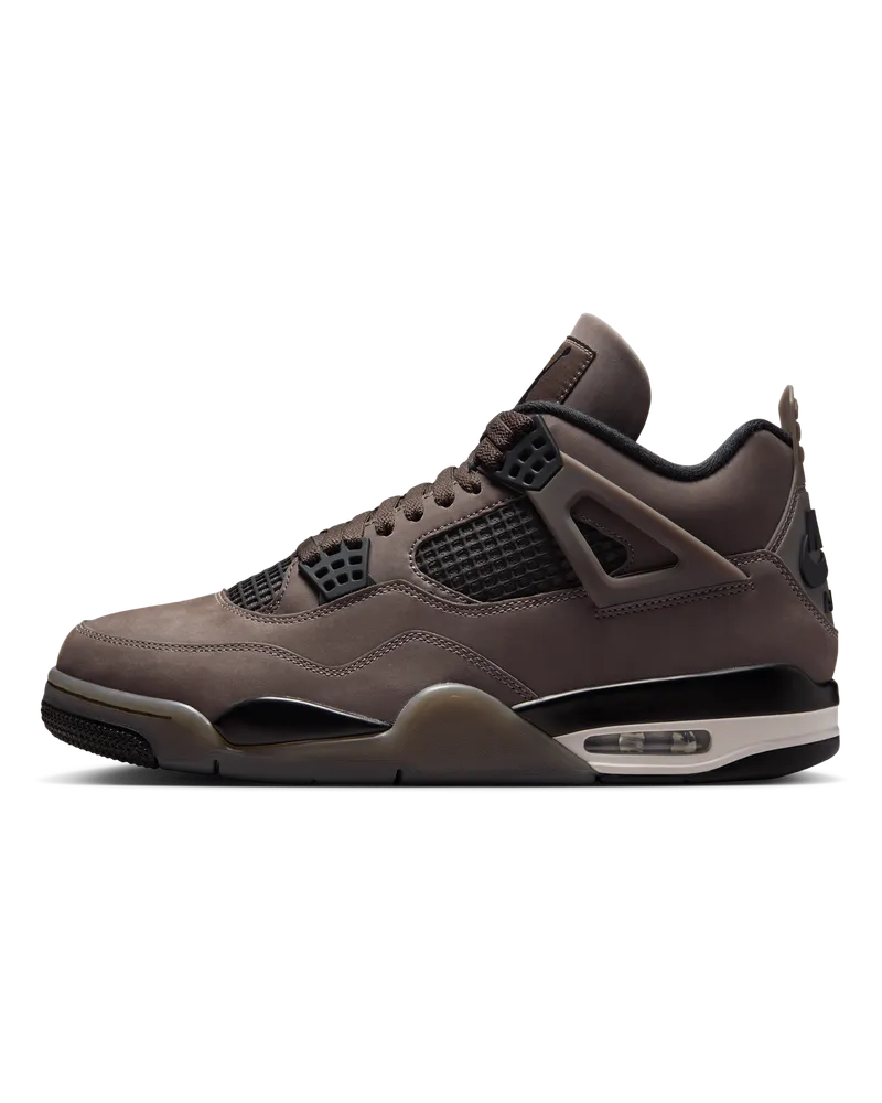 Jordan Air  4 Retro "Cave Stone and Black" Schuh (Herren) - Grau Grau