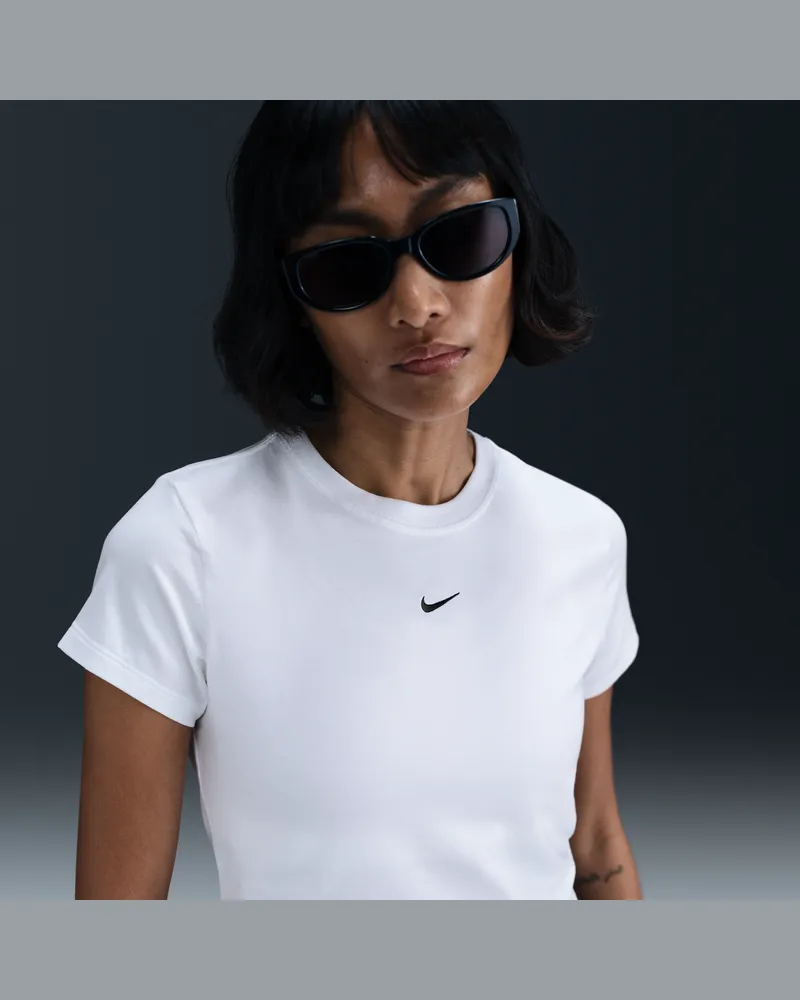 Nike Sportswear Chill Knit Kurz-T-Shirt (Damen) - Weiß Weiß