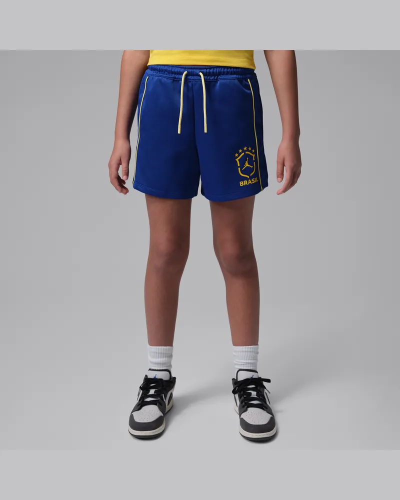 Jordan P6 Brasilien Retro-Strickshorts (ältere Kinder) - Blau Blau