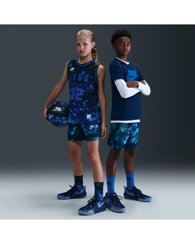 Nike x LEGO® Kollektion Crossover-Shorts mit Dri-FIT-Technologie (ältere Kinder) - Blau Blau