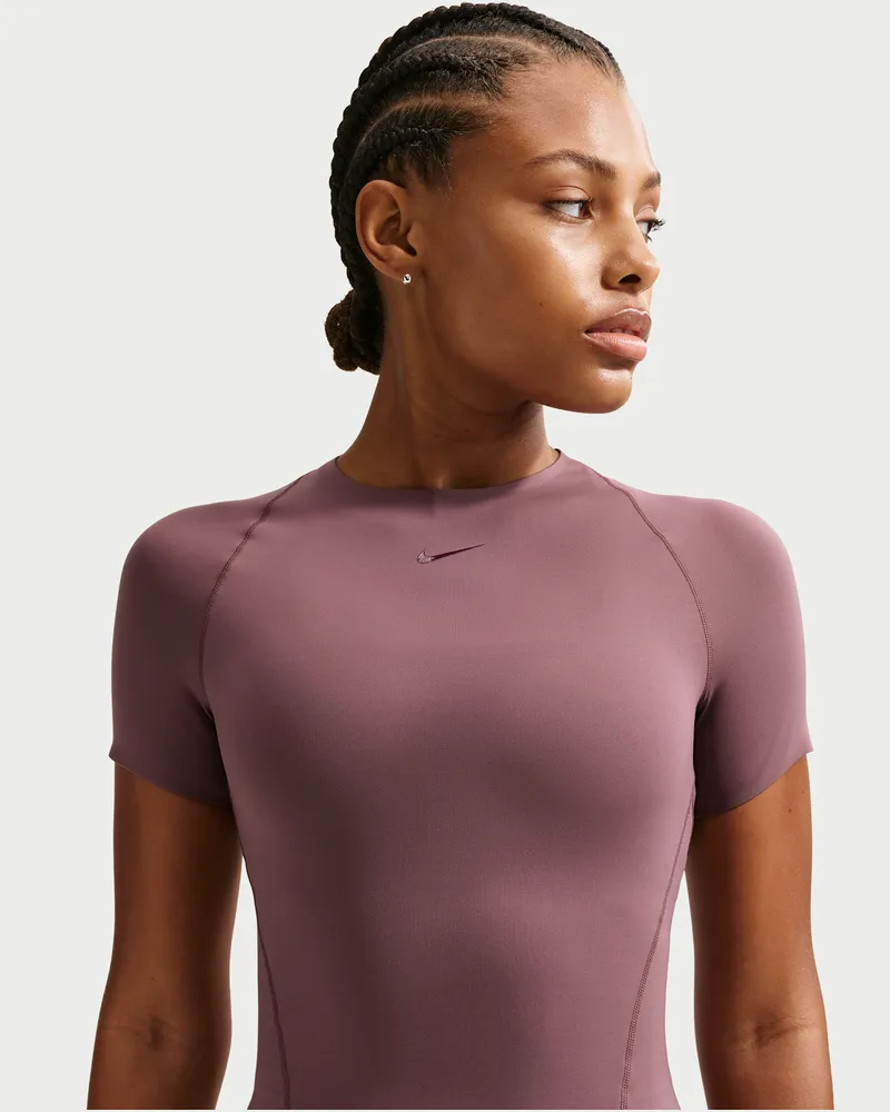 Nike Universa Dri-FIT Kurzarm-Oberteil (Damen) - Lila Lila