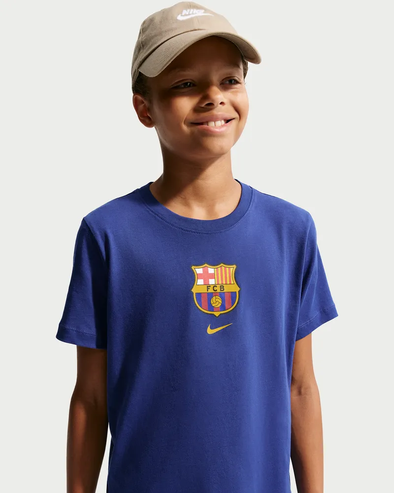 Nike FC Barcelona  Fußball-T-Shirt (ältere Kinder) - Blau Blau