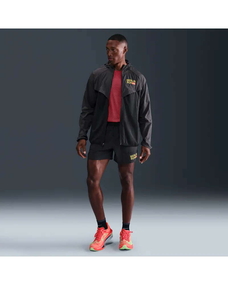 Nike Stride Dri-FIT-Laufshorts mit Futter für Herren (ca. 12,5 cm) - Schwarz Schwarz