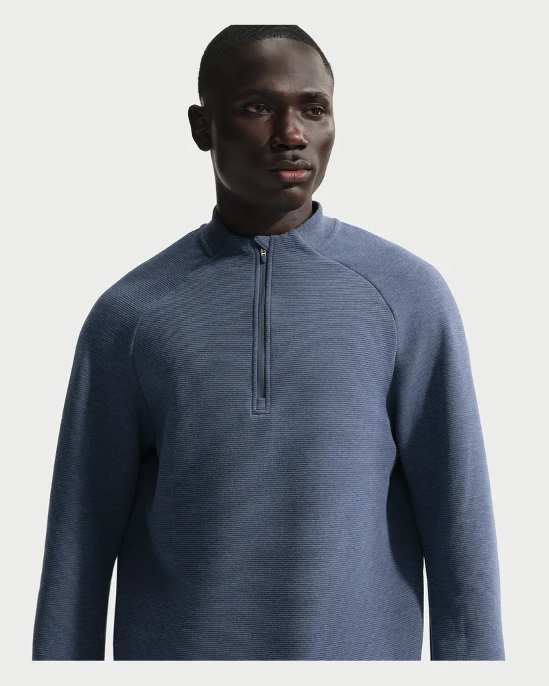 Nike Par Therma-FIT-Golfoberteil mit Halbreißverschluss (Herren) - Blau Blau