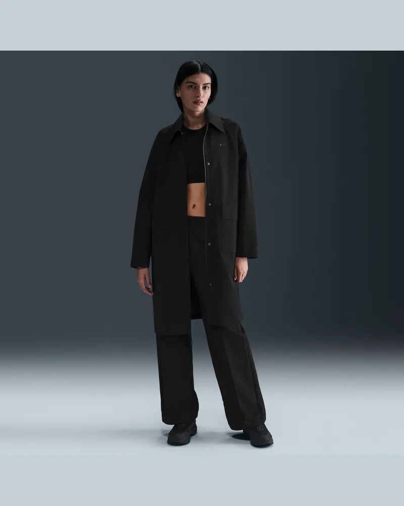 Nike Sportswear Oversize-Windrunner-Trenchcoat mit Storm-FIT-ADV-Technologie (Damen) - Schwarz Schwarz
