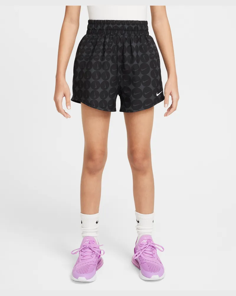 Nike One gewebte Trainingsshorts (ältere Kinder, Mädchen) - Schwarz Schwarz