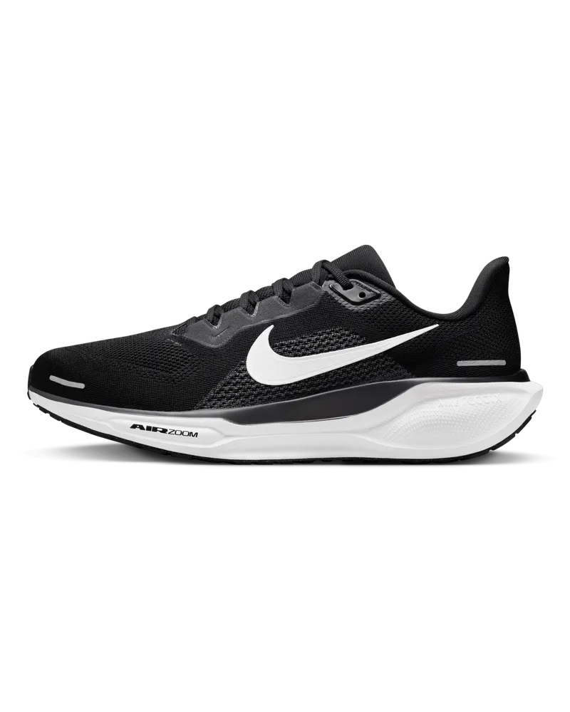 Nike Pegasus 41 Straßenlaufschuh (Herren, extraweit) - Schwarz Schwarz