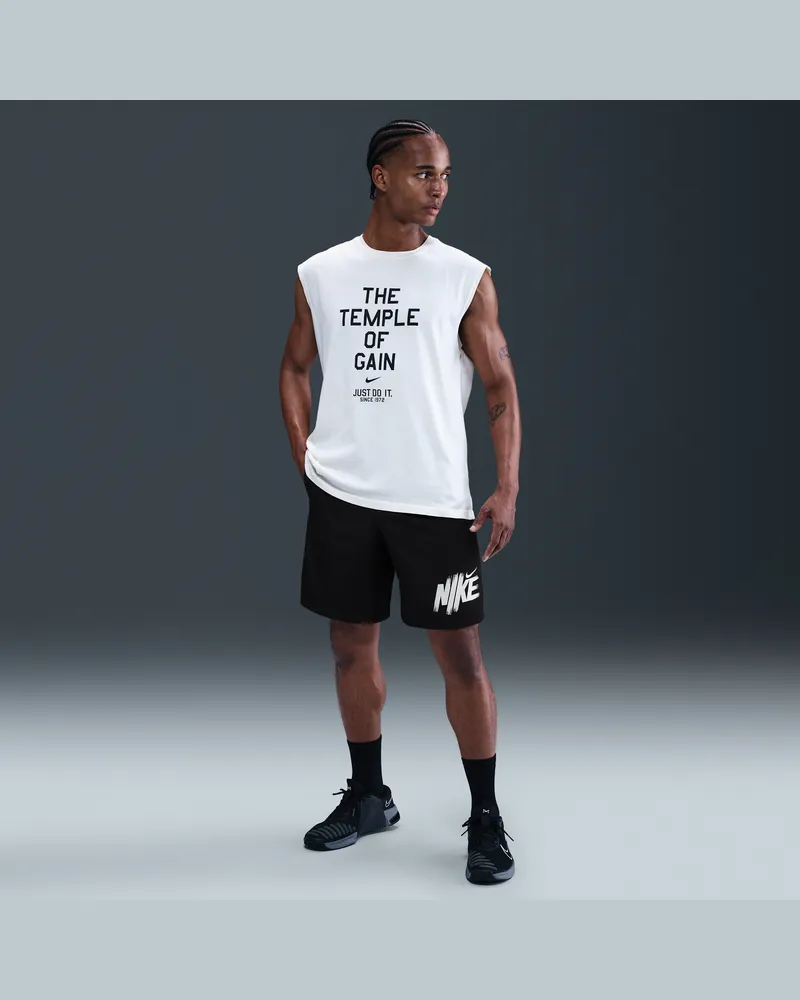 Nike Form vielseitige Dri-FIT Herrenshorts ohne Futter (ca. 23 cm) - Schwarz Schwarz