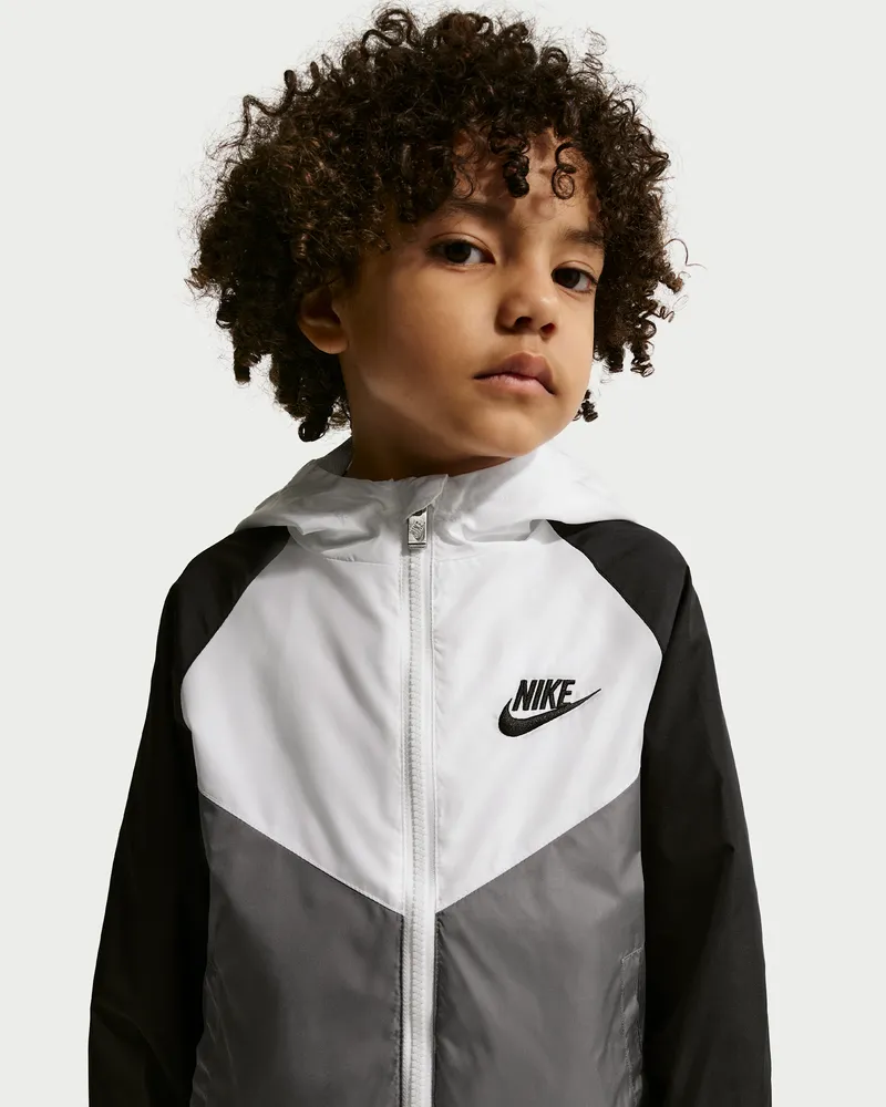Nike New Chevron Windrunner (jüngere Kinder) - Weiß Weiß