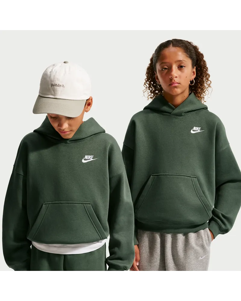 Nike Club Fleece Oversize-Hoodie (ältere Kinder) - Grün Grün