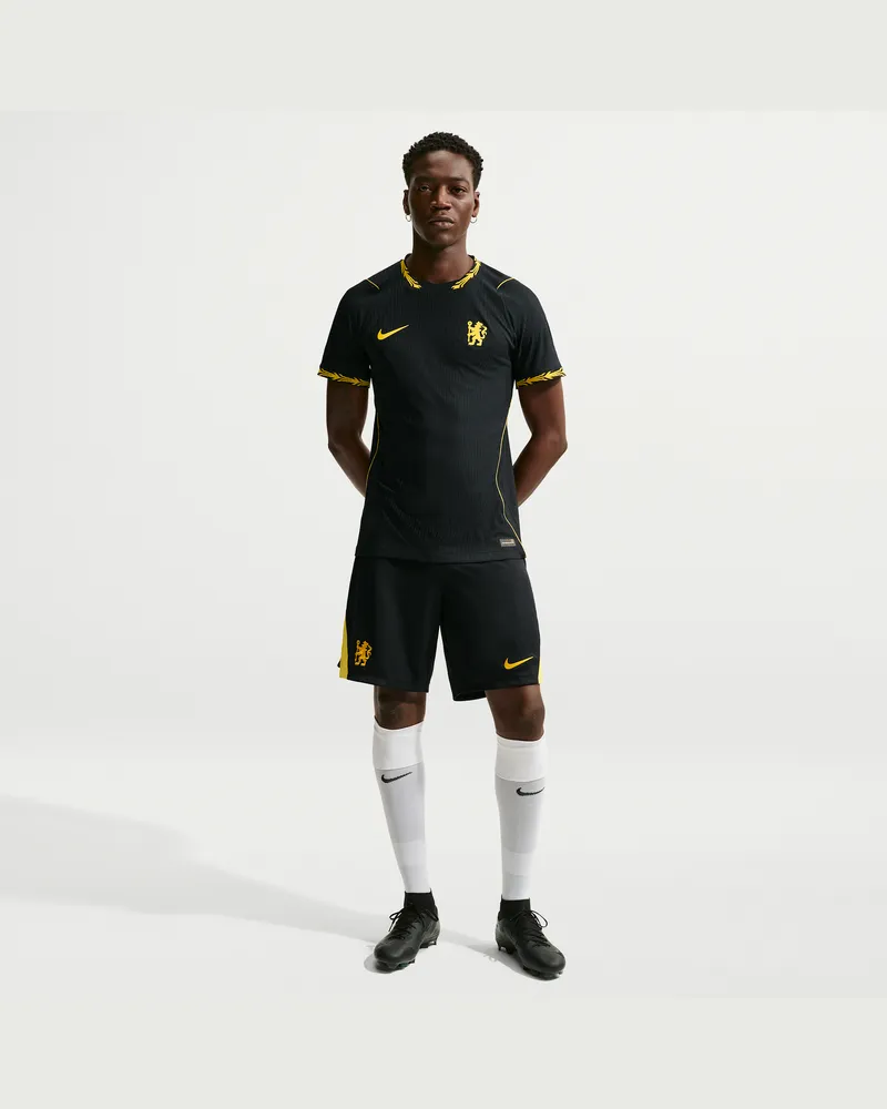 Nike FC Chelsea 2026/27 Stadium Away  Dri-FIT Replika-Fußballshorts (Herren) - Schwarz Schwarz