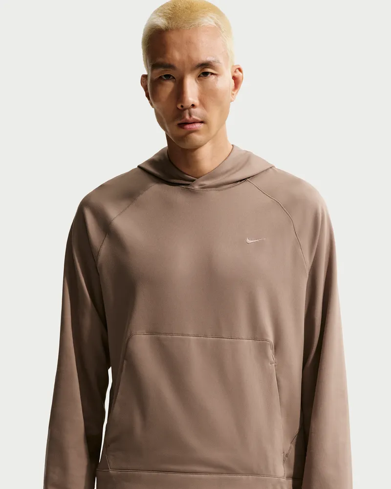 Nike Primary NanoKnit Performance-Hoodie mit Dri-FIT-Technologie und UV-Schutz für Herren - Braun Braun