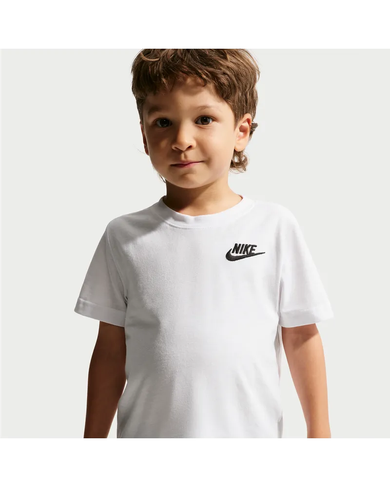 Nike besticktes Futura T-Shirt (jüngere Kinder) - Weiß Weiß