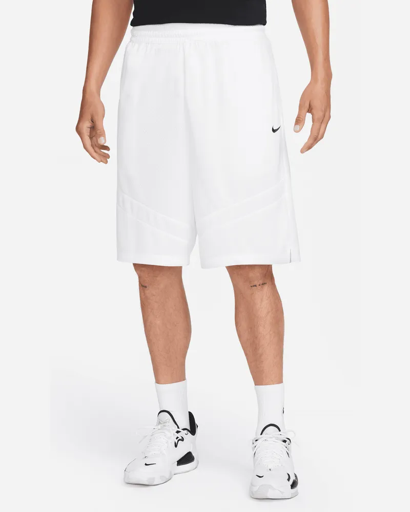Nike Icon Dri-FIT Basketballshorts für Herren (ca. 30 cm) - Weiß Weiß