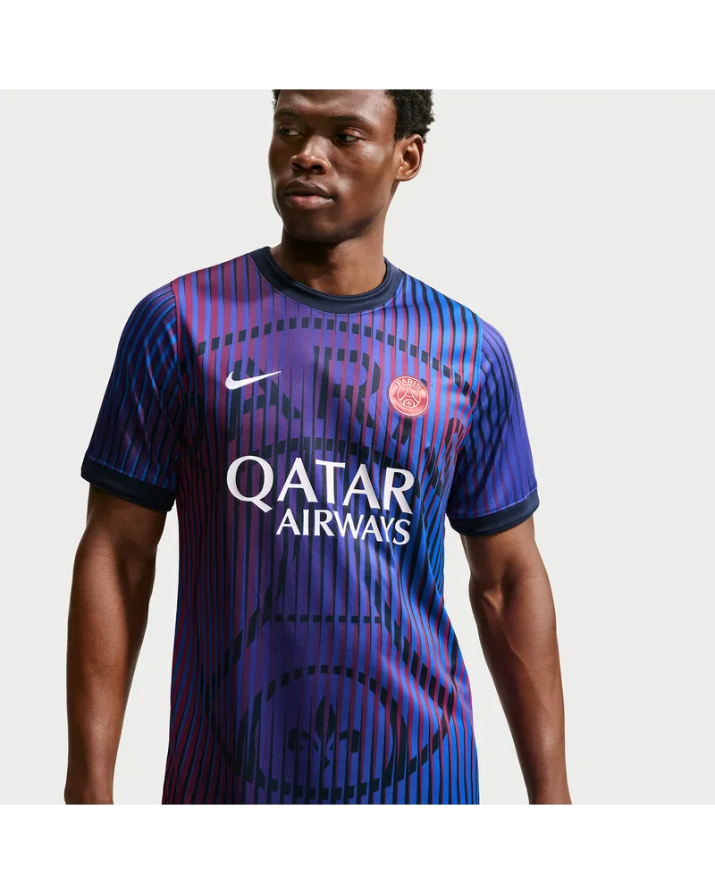Nike Paris Saint-Germain Away  Dri-FIT Pre-Match-Fußballoberteil (Herren) - Blau Blau