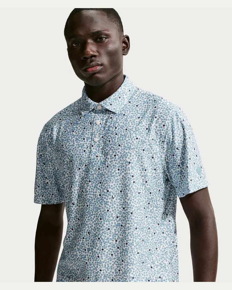 Nike Maßgeschneiderte Performance von  Dri-FIT Golf-Poloshirt (Herren) - Blau Blau