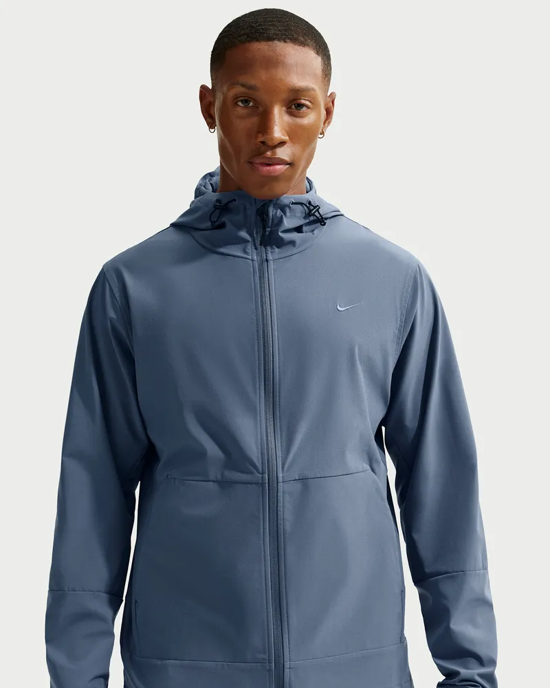 Nike Unlimited vielseitige Repel-Jacke mit Kapuze für Herren - Blau Blau