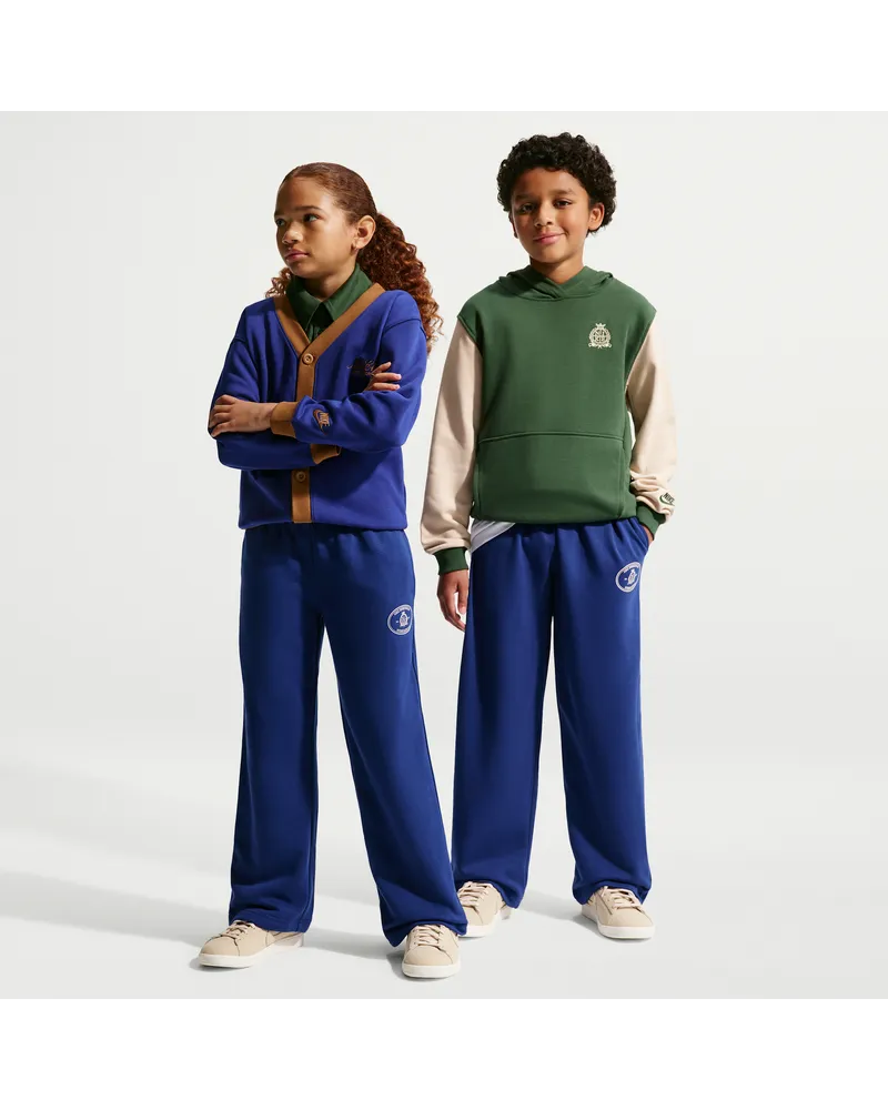 Nike Club French-Terry-Hose mit offenem Saum (ältere Kinder) - Blau Blau