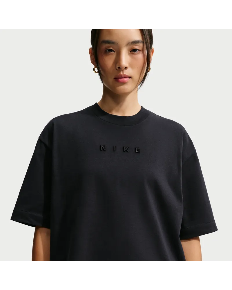 Nike Oversize-T-Shirt (Damen) - Schwarz Schwarz