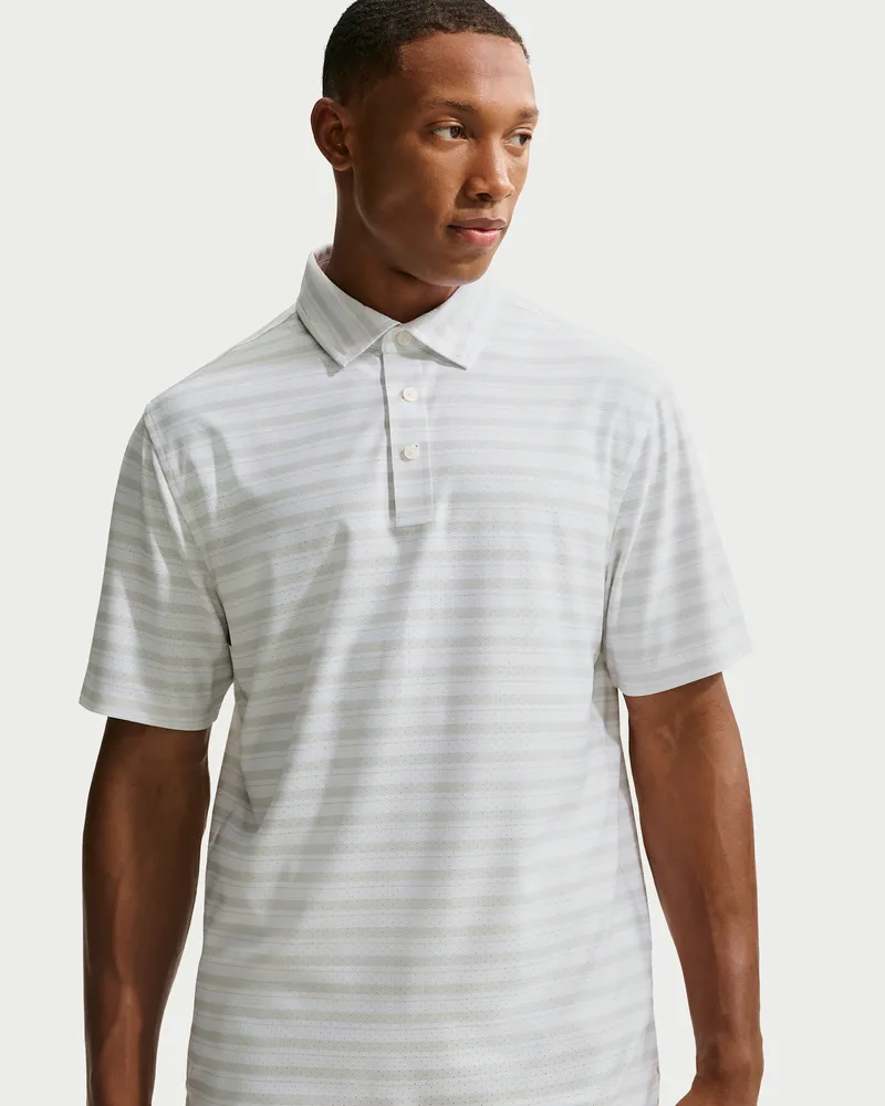 Nike Maßgeschneiderte Performance von  Dri-FIT Golf-Poloshirt (Herren) - Weiß Weiß