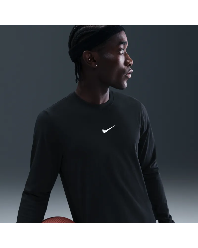 Nike Basketball-Longsleeve (Herren) - Schwarz Schwarz
