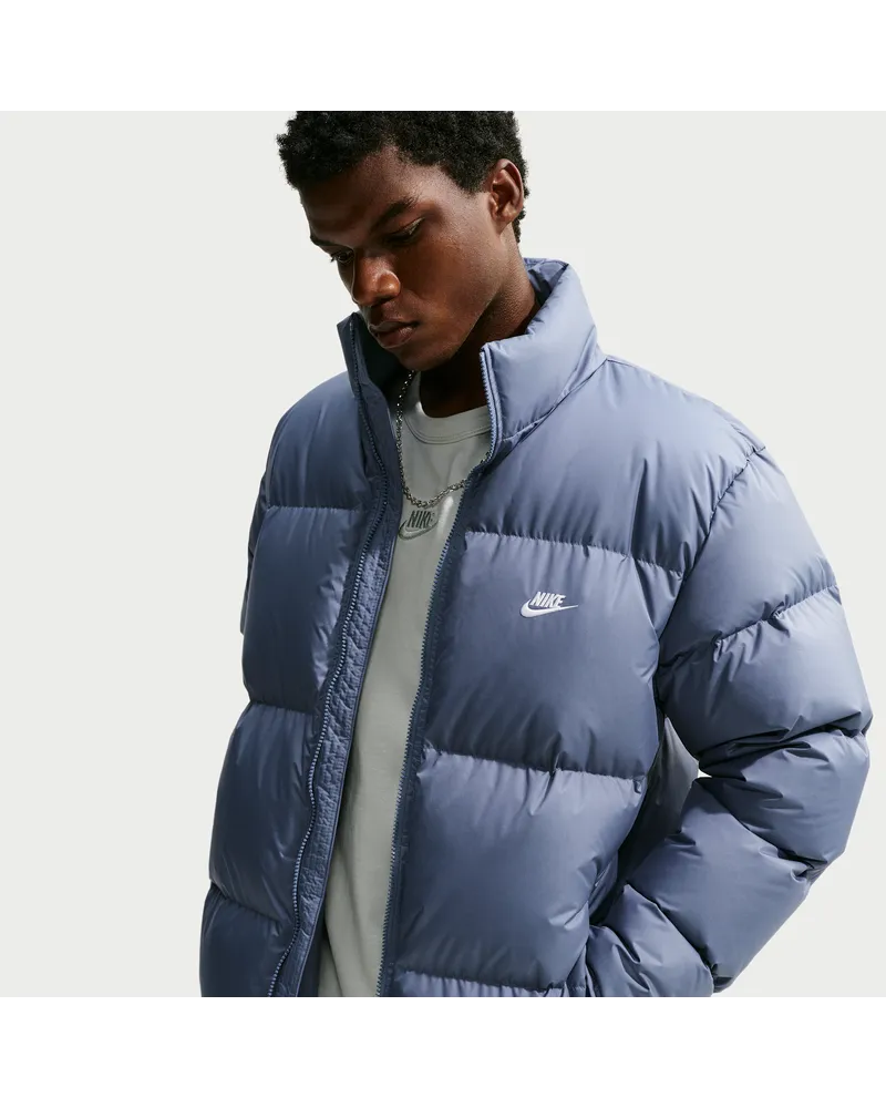 Nike Club Therma-FIT Daunen-Pufferjacke (Herren) - Blau Blau