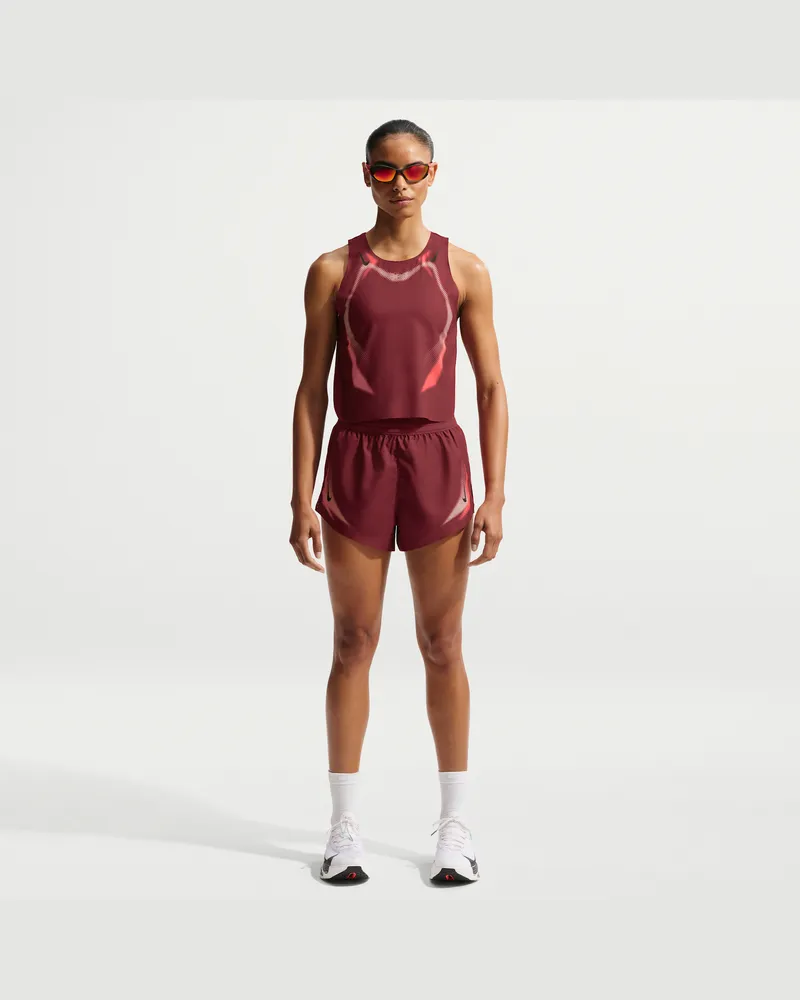 Nike AeroSwift Dri-FIT ADV-Laufshorts mit Slip für (ca. 7,5 cm, Damen) - Rot Rot