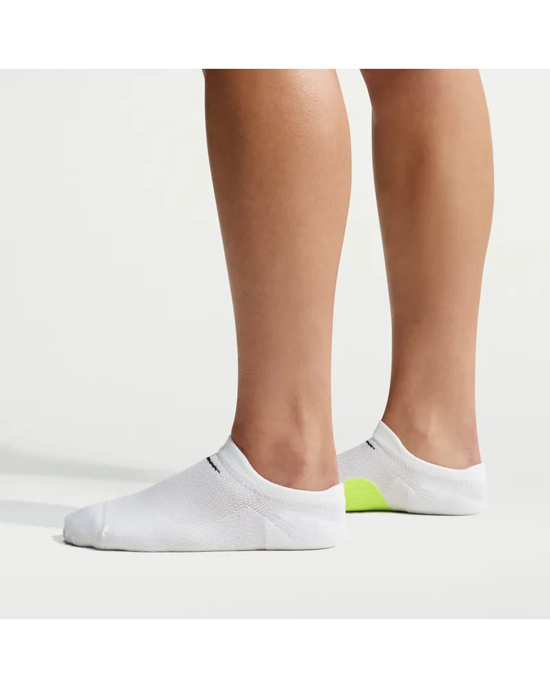 Nike Run Midweight No-Show-Laufsocken (1 Paar) - Weiß Weiß