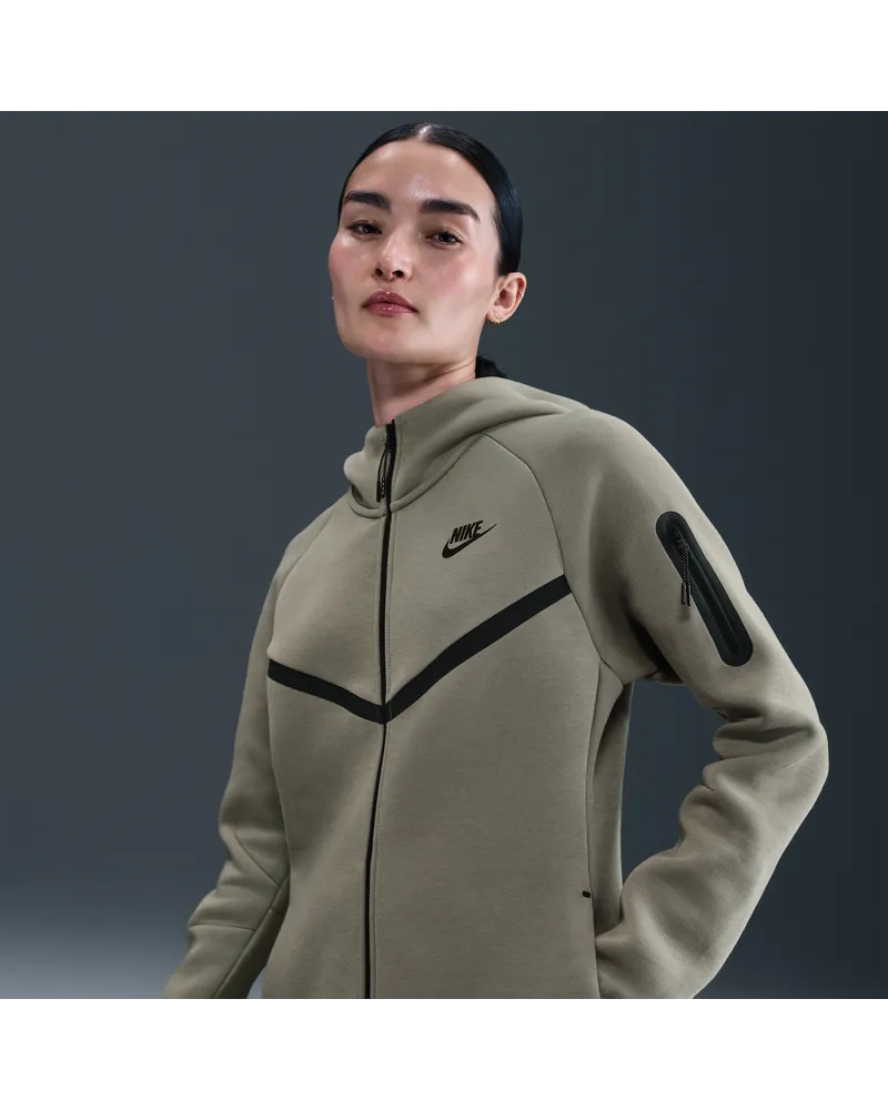 Nike Sportswear Tech Fleece Windrunner Kapuzenjacke (Damen) - Grün Grün