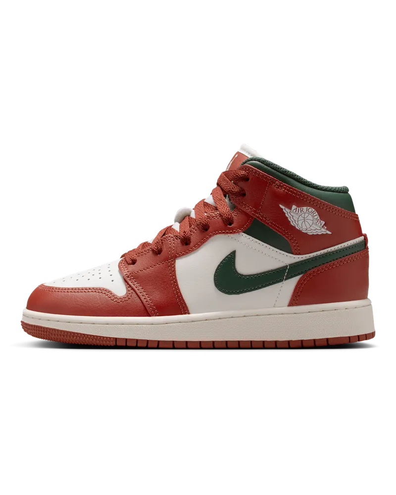 Jordan Air  1 Mid Schuh für ältere Kinder - Weiß Weiß