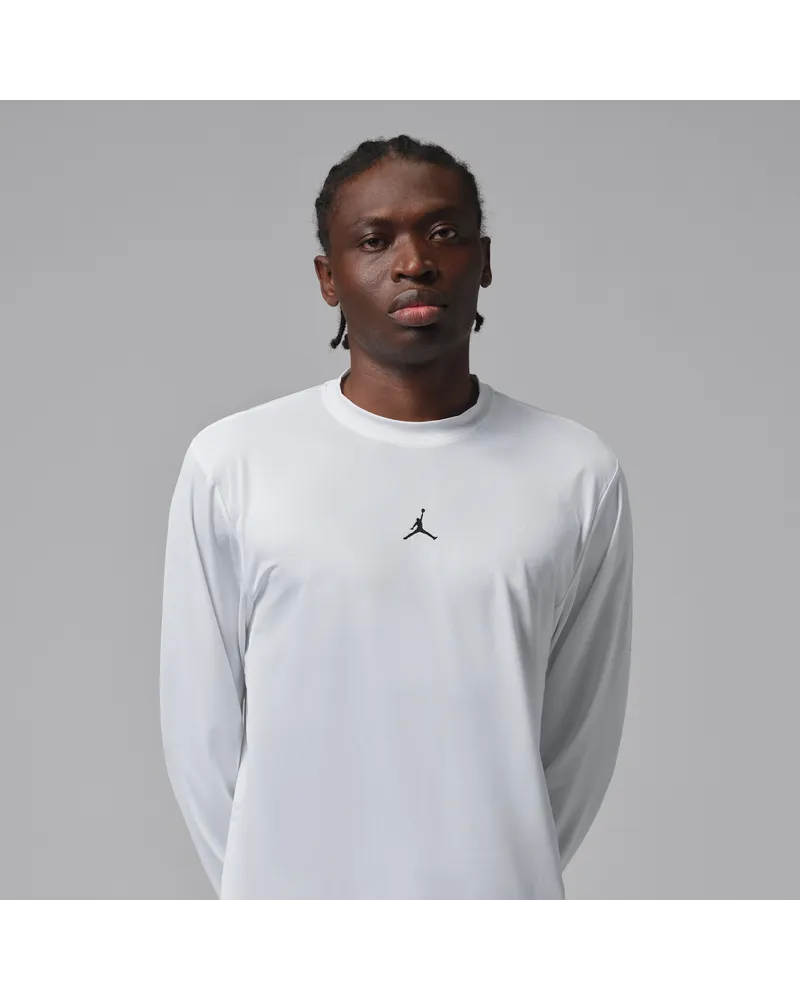 Jordan Sport Essentials Longsleeve mit Dri-FIT-Technologie (Herren) - Weiß Weiß