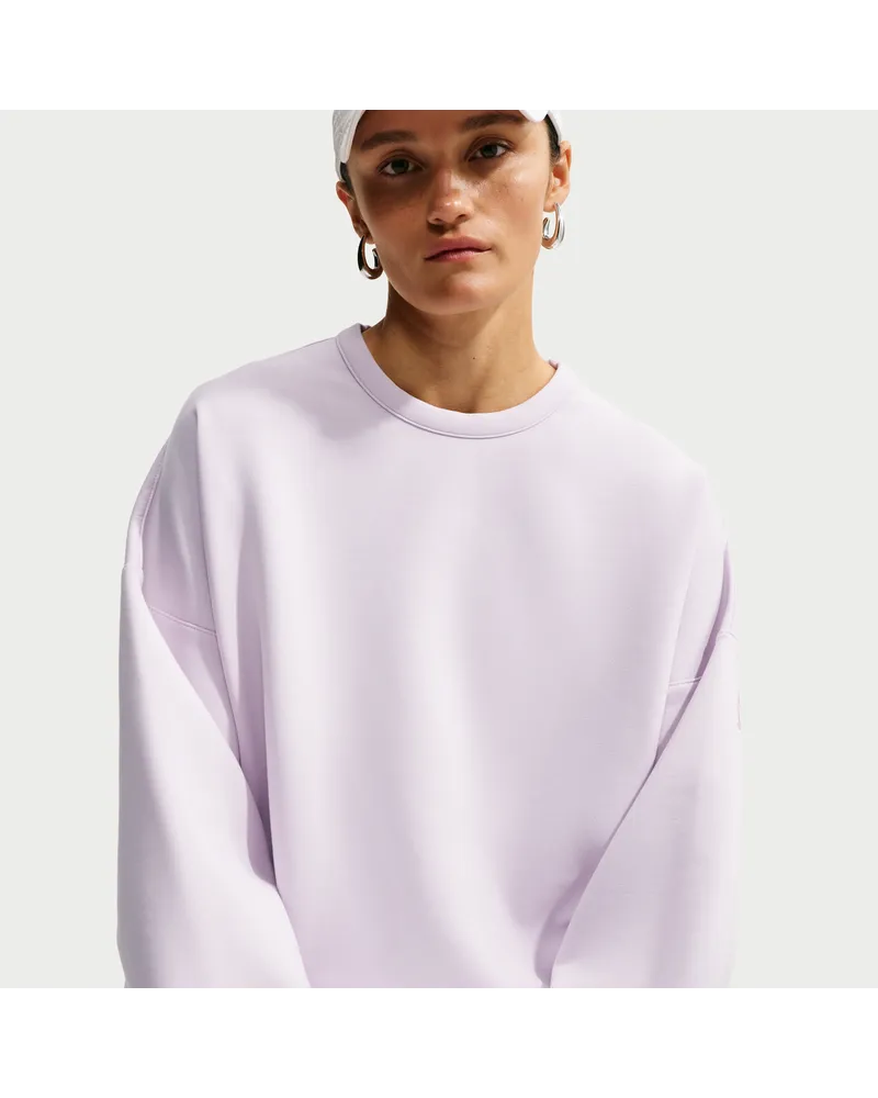 Nike 24.7 ImpossiblySoft Oversize-Rundhalsshirt mit Dri-FIT-Technologie (Damen) - Lila Lila